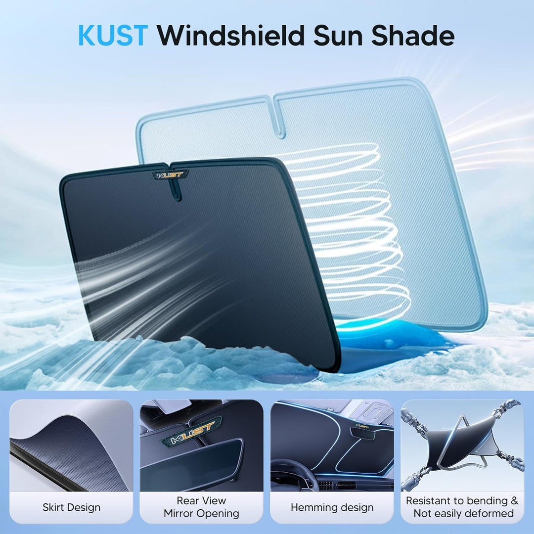 KUST Windschutzscheiben-Sonnenschutz für Jeep Cherokee SUV 2014–2021 (nicht für Jeep Grand Cherokee)