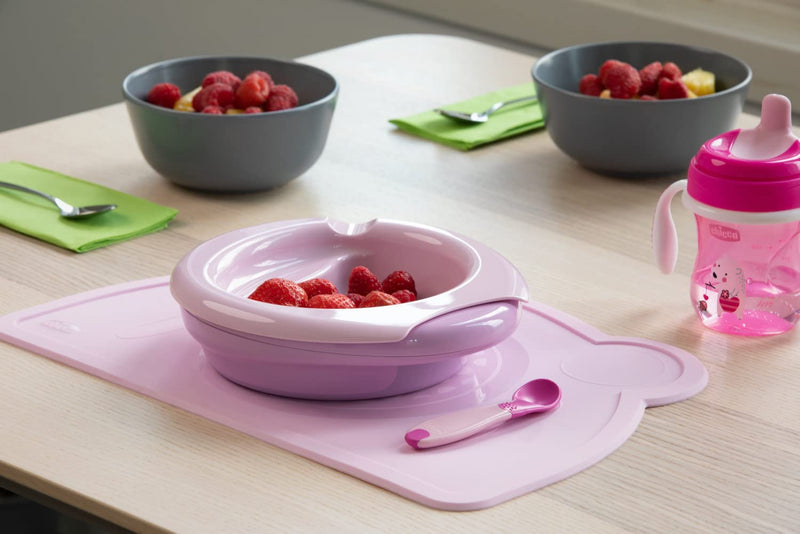 Chicco Baby Geschirr Set, Baby Geschirrset für Essen und Babynahrung, bestehend aus Tasse Training C