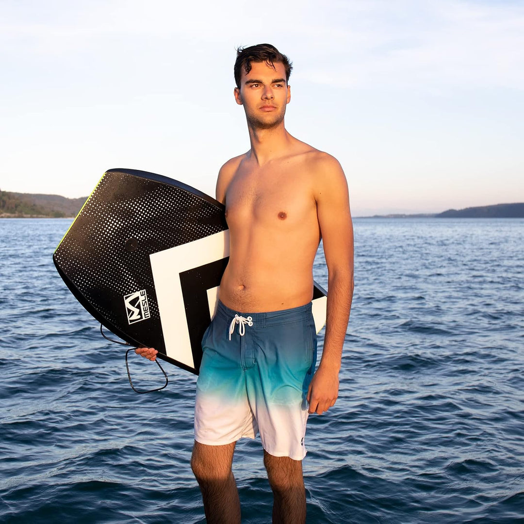 Mesle Bodyboard Kinder &amp; Erwachsene Speed Skin mit Leash, Anfänger &amp; Fortgeschrittene Surfbrett für