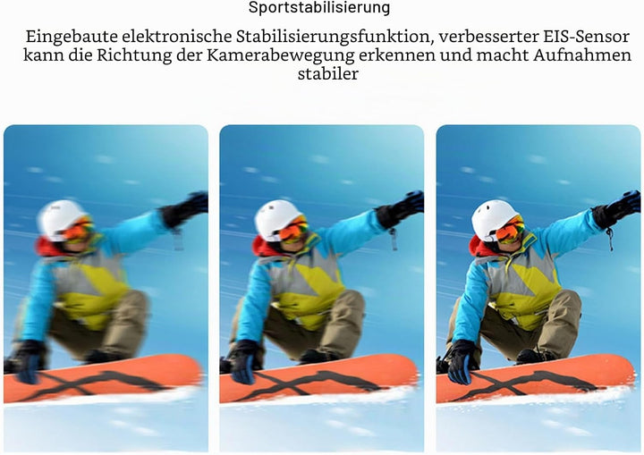 WiFi-Vlogging-Kamera 1080P, Freisprech-POVs, Action-Kamera, EIS-Stabilisierung, Magnetische Halterun