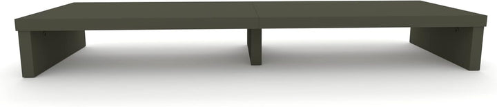 Henor Doppelter TV Riser aus Holz, 120 x 35 x 15 cm, Mattgraphit. Unterstützt +100 kg. 120x35x15 Gra