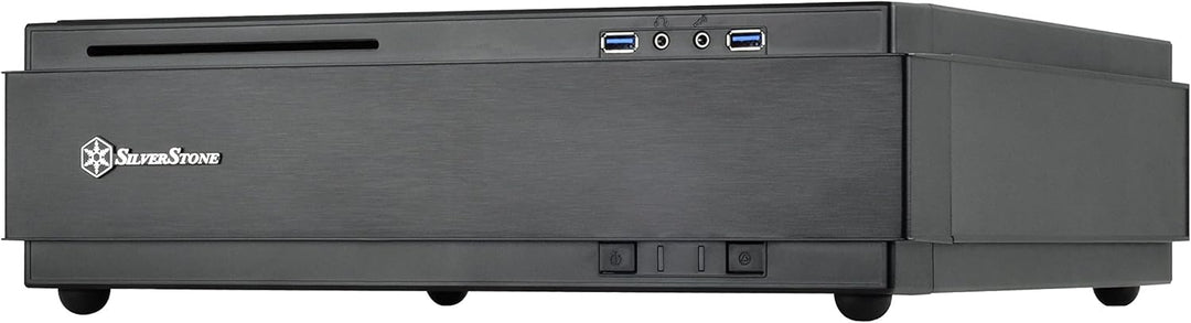 SilverStone SST-ML07B - Milo Mini-ITX schmales HTPC Desktop Gehäuse, schwarz, SST-ML07B