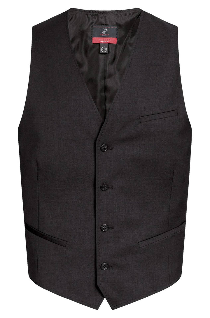 Greiff Grösse 52 Corporate Wear Modern Herren Weste Regular Fit Schwarz Modell 1614