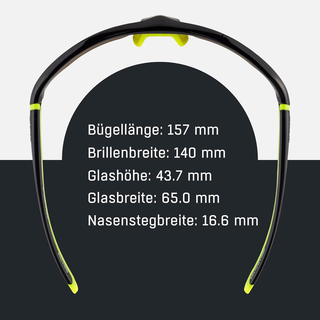 ALPINA LYRON HR - Verspiegelte und Bruchsichere Sport- & Fahrradbrille Mit 100% UV-Schutz Für Erwach