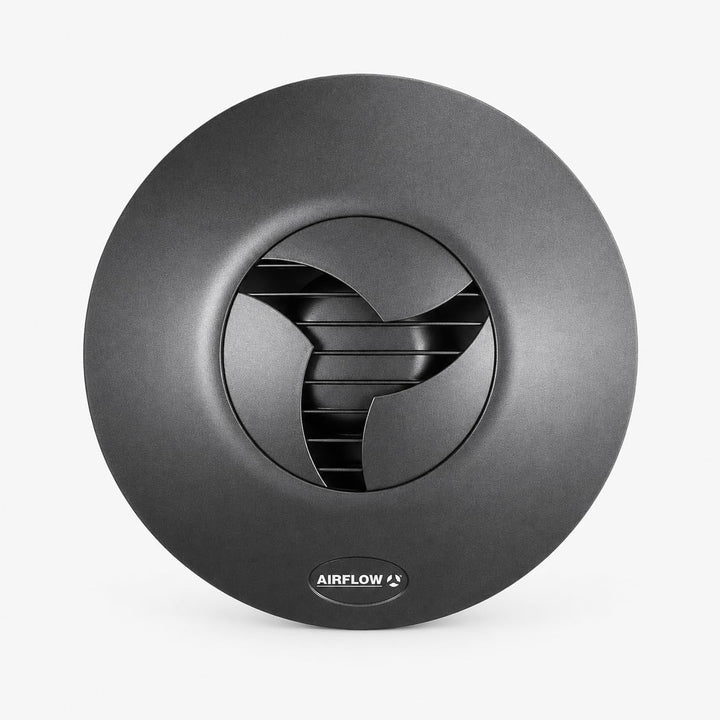 Airflow iCON 30 Lüfterabdeckung in Elegantem Anthrazit – Designer-Finish, das Moderne Innenräume Erg
