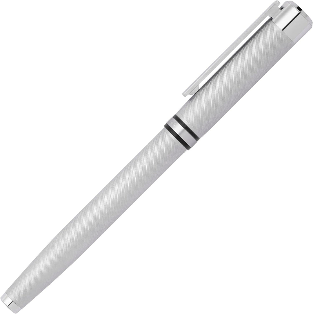 Hugo Boss Stifte-Set Filament Chrome HPBP265B (Kugelschreiber & Füllfederhalter) | Geschenkbox