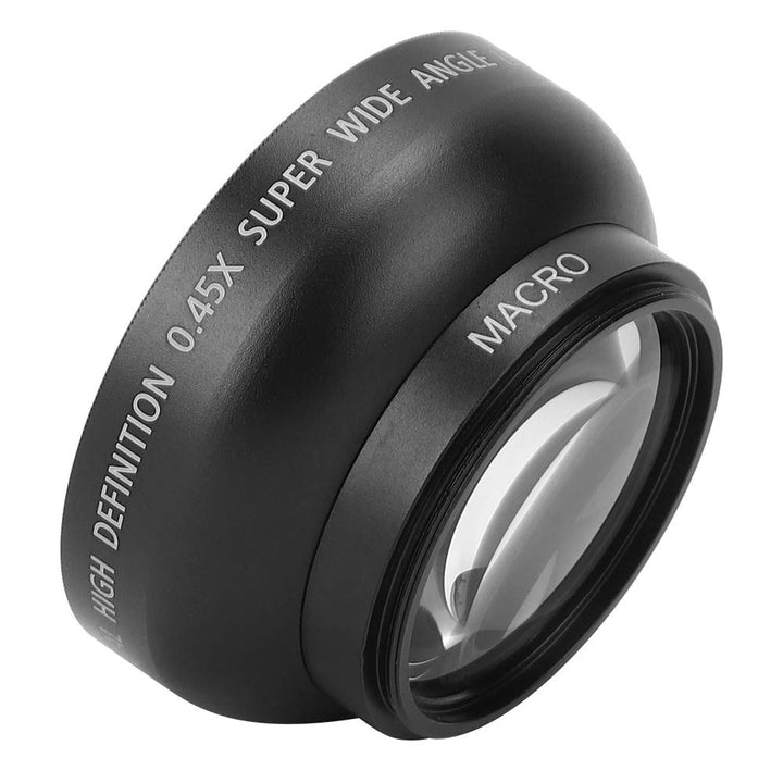 Zunate 46mm-Weitwinkelobjektiv für Kameras, 0,45-Fach Weitwinkel-Makroobjektiv Universal für für für