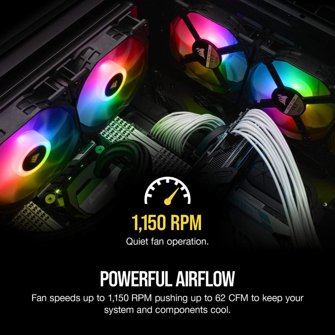 Corsair iCUE SP140 RGB PRO, 140mm RGB LED (Geräuscharm, hoher Luftdurchsatz, Gehäuse-Kühlung-Lüfter,