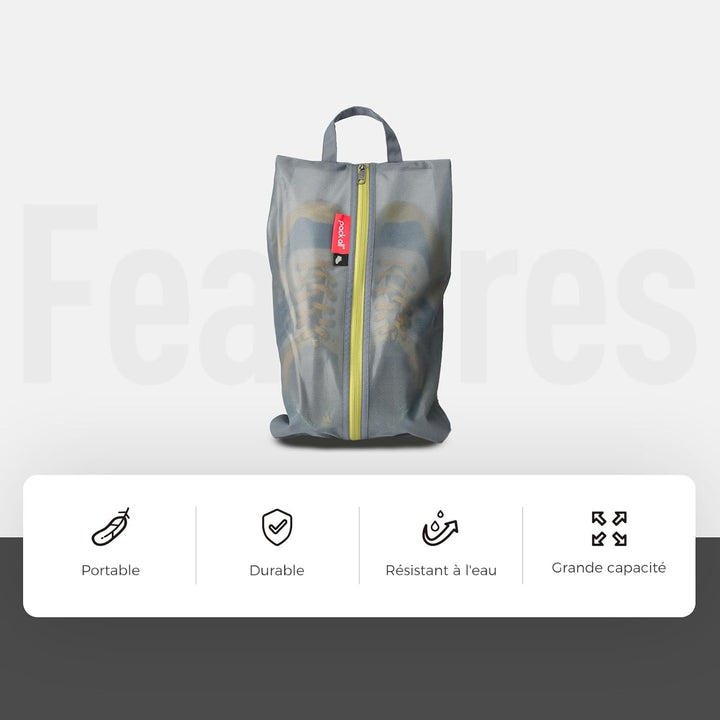 pack all Wasserfeste Reise Schuhbeutel, Schuhorganizer, Schuhtasche mit Reissverschluss, für Männer