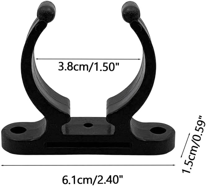 MiOYOOW Bootshakenhalter, 4 Stück Paddelhalter Halterung für 1.5 zoll Rohr