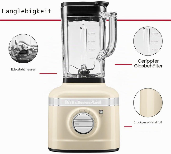 KitchenAid ARTISAN K400 STANDMIXER 5KSB4026EAC (CRÈME) Almond Cream Almond Cream Standmixer, Almond