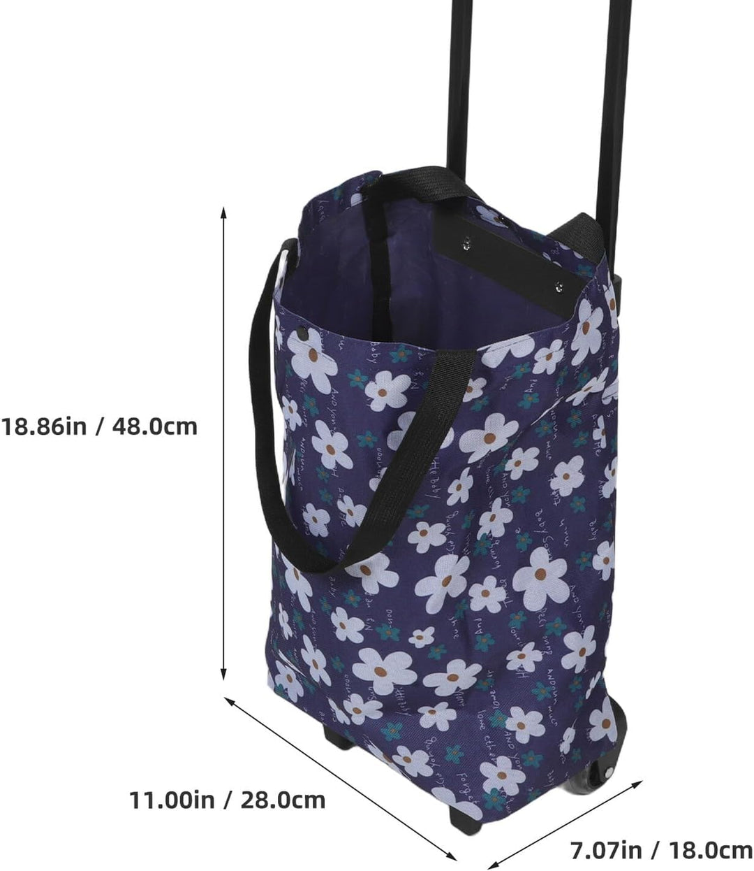 Faltbarer Einkaufstrolley Treppensteiger mit Ergonomischem Griff Leichtes Klappbares Einkaufswagen f