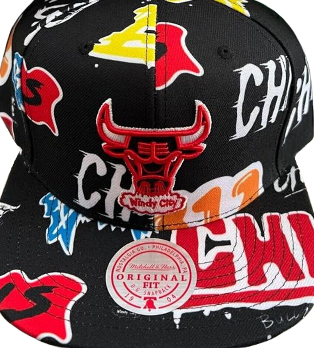 Mitchell & Ness Snapback Cap - Sticker Pack Chicago Bulls