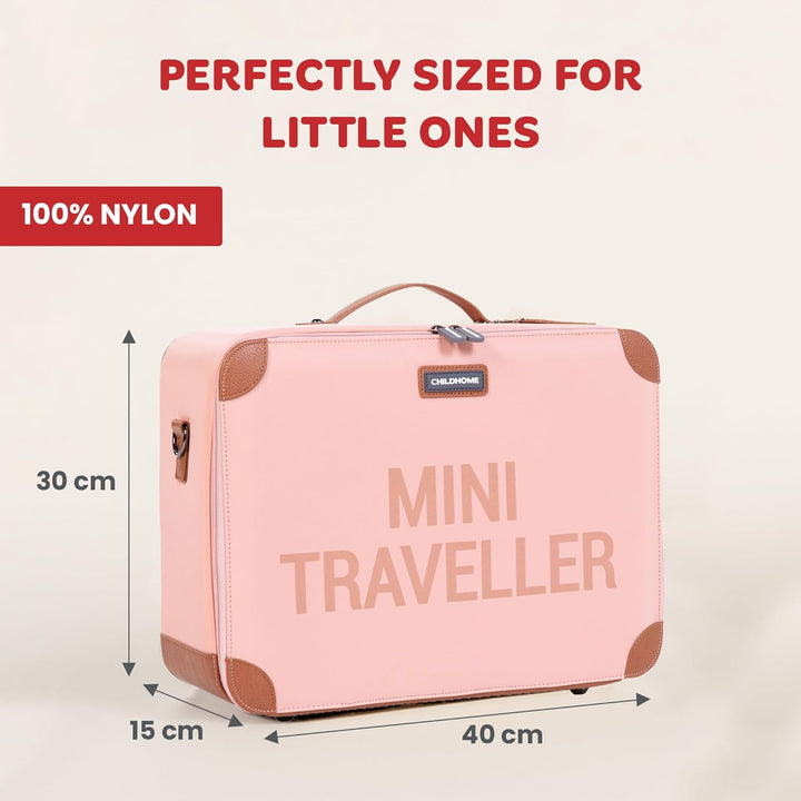 Childhome, Koffer für Kinder, Wochenende, Kabinenformat, kompakt, robust, Henkel für Transport, Name