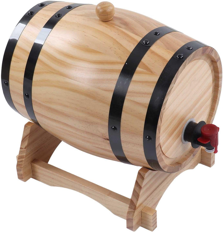 Wein-Eichenfässer, Eichenfässer mit Klarer Holzmaserung für die Bar (5L), 5L