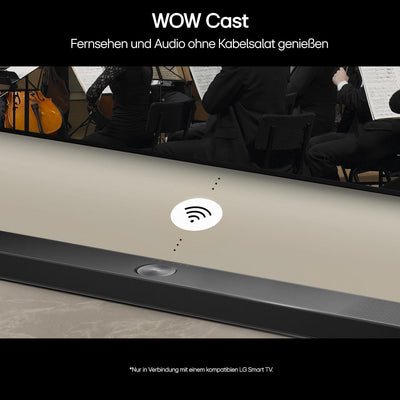 LG DS90TY 5.1.3 Dolby Atmos Soundbar (570W) mit kabellosem Subwoofer (Wow Cast, HDMI, Bluetooth) [20