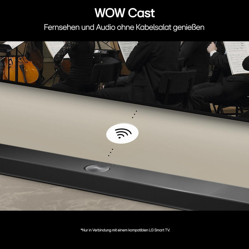 LG DS90TY 5.1.3 Dolby Atmos Soundbar (570W) mit kabellosem Subwoofer (Wow Cast, HDMI, Bluetooth) [20