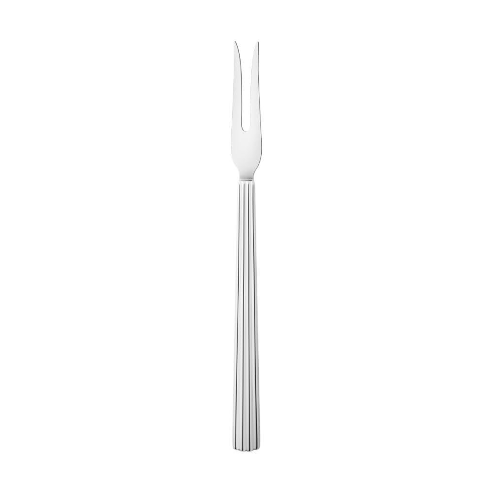 Georg Jensen Bernadotte Aufschnitt Gabel - Polierter Edelstahl - Sigvard Bernadotte Entwurf - Elegan