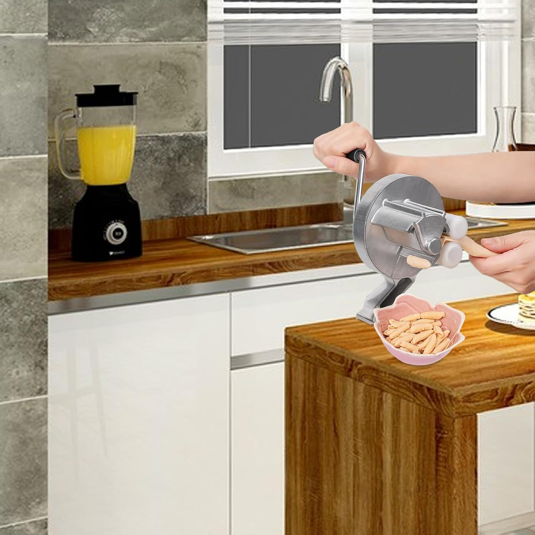Nudelpressmaschine, Manuelle Nudelmaschine Tragbare Makkaroni Maker Maschine Spaghetti Pastamaker Fü