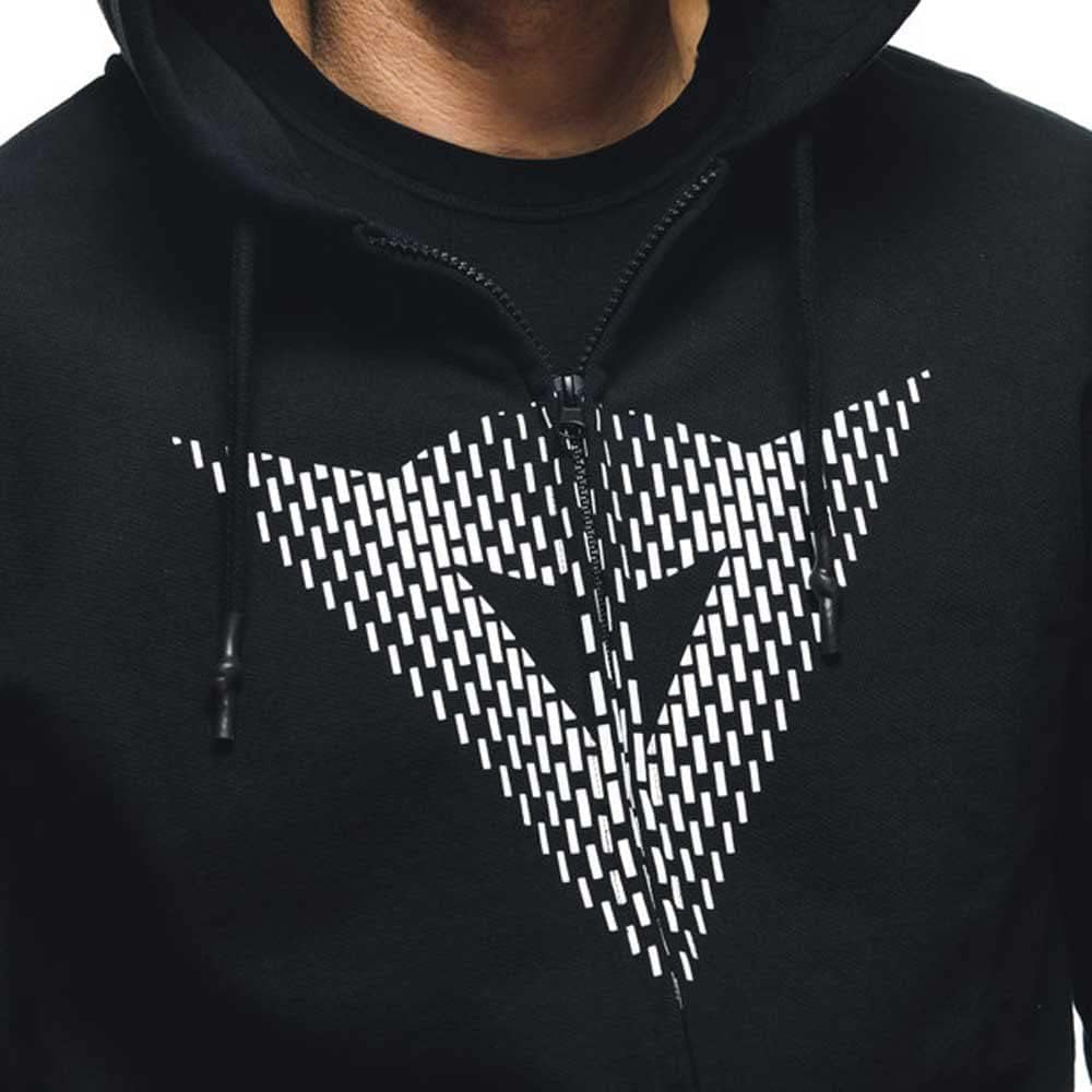 Dainese Herren Hooded Sweatshirt M Schwarz/Weiss, M Schwarz/Weiss
