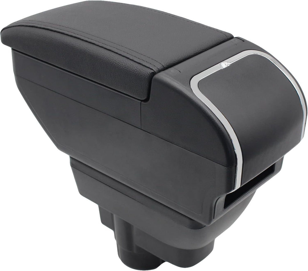 Doppellagige Armlehnenbox für Corsa D 2006-2014 Mittelkonsole Aufbewahrungsbox mit Getränkehalter Ar