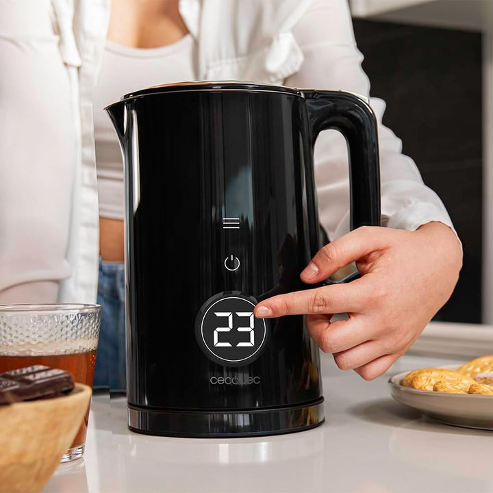 Cecotec Elektrischer Wasserkocher Thermosense 600 Touch Neo, 1,7 l, Touchscreen, 2200 W, innen aus E
