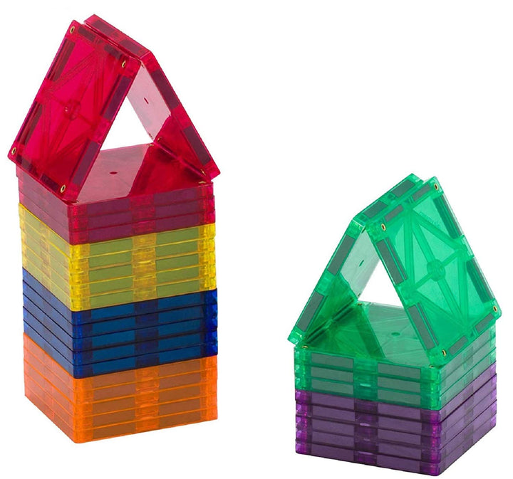 Playmags Starter Kit - 30 Stück Squares Set: Jetzt mit stärkeren Magneten, Robust, Super-Durable Mag