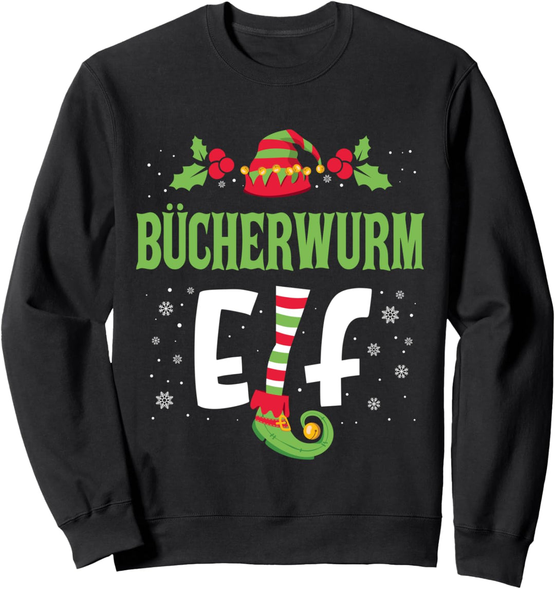 Bücherwurm Elf Sweatshirt