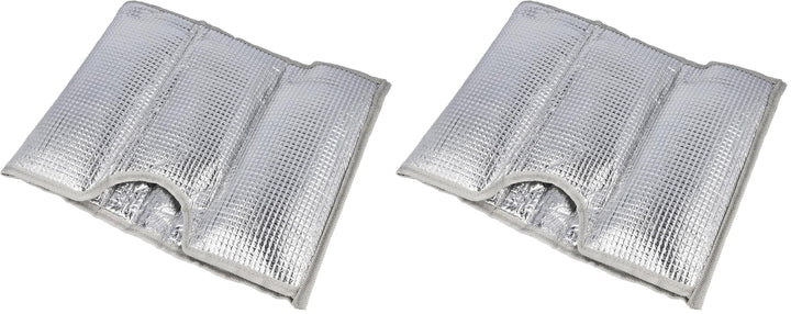 Clauss Cl-60002 00 Kühlmanschette für 5 L Bierfass, Kunststoff, Silber (Packung mit 2) Silber Klein