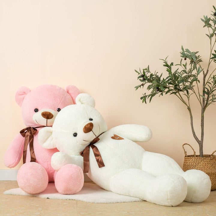 Teddybär Gross Riesen Teddy Bär Plüschbär Kuschelbär 80cm/31.5 Inches Stofftier mit Bänder für Kinde