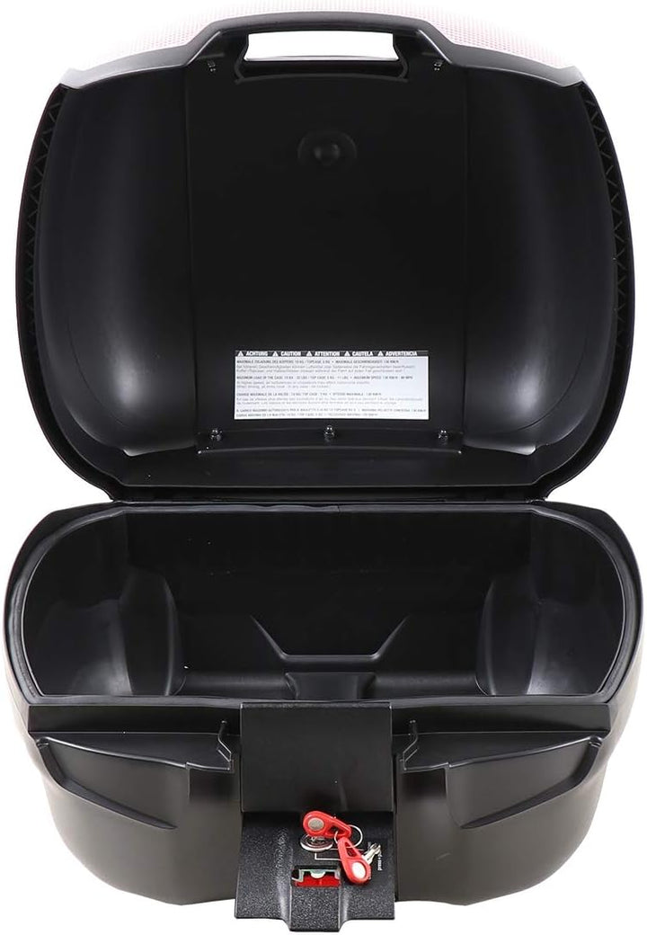 H&B Motorradtopcase Topcase Journey 40 mit Adapterplatte schwarz/Silber, Unisex, Sommer