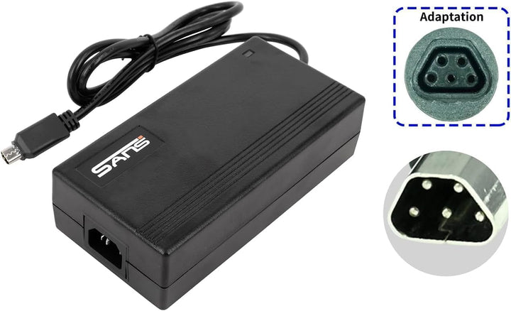 PowerSmart® 2A 54,6V Ladegerät für 48V Akkus für Fischer ETH ETD MTB, Netzteil AC Adapter, mit Trape