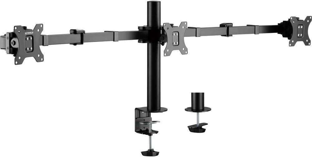 SpeaKa Professional Monitorhalterung SP-MM-230 3 Display(s) 43,2 cm (17) - 68,6 cm (27) Schwarz Höhe