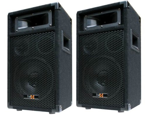 E-Lektron 2X 400W DJ Party Lautsprecher Boxen Paar - 8" Bass PW20