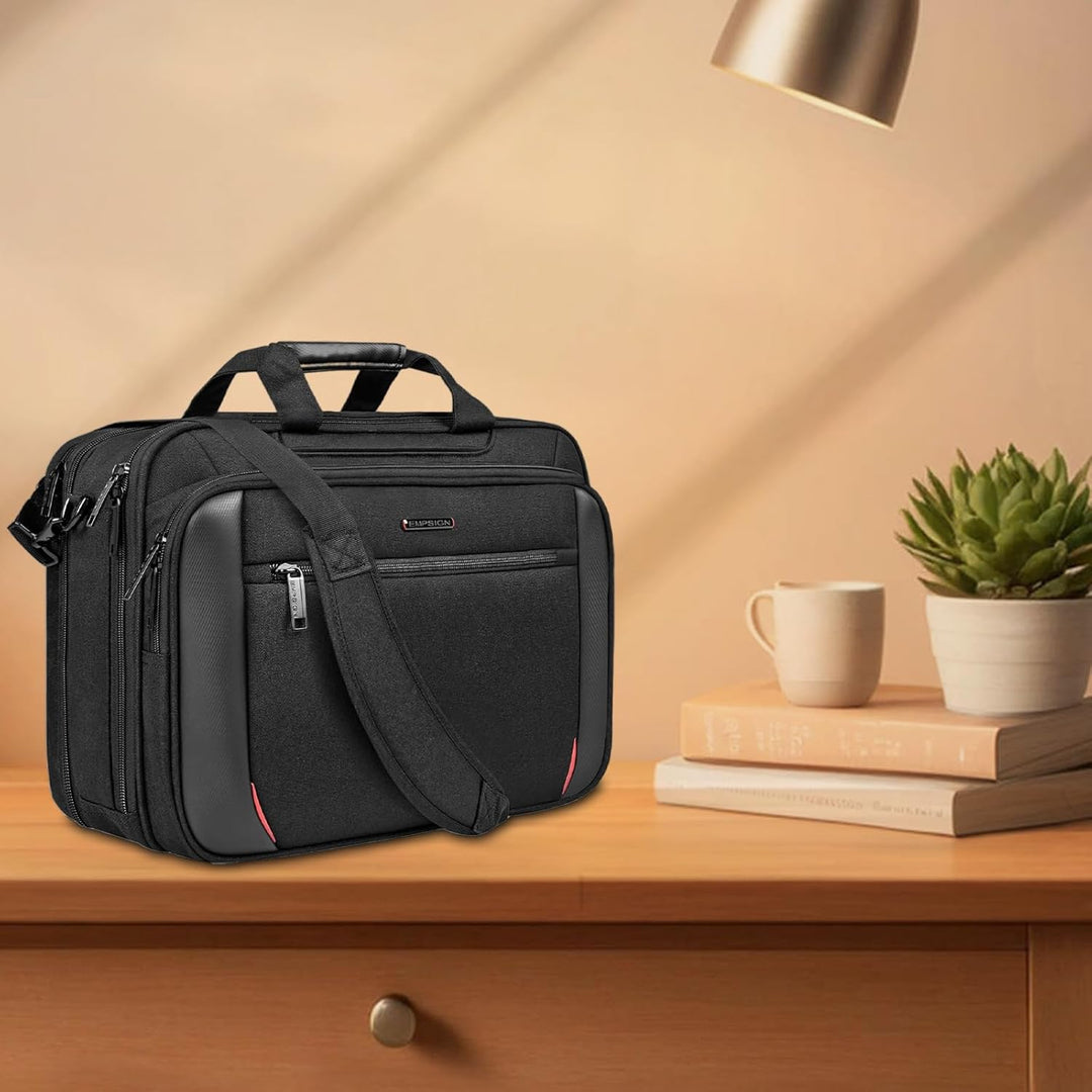 EMPSIGN Laptoptasche 17,3 Zoll Laptop Tasche Business Aktentasche Notebook Tasche Wasserabweisend Co