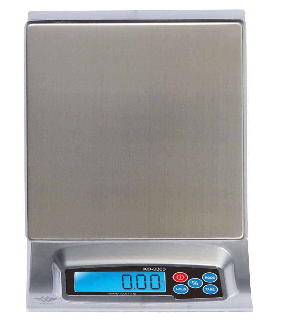 My Weigh KD8000 Küchenwaage mit Teigausbeute-Anzeige, EU Adaptor