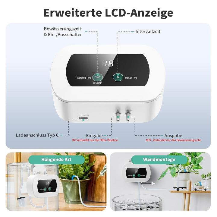 Automatische Bewässerung Pflanzen Bewässerungssystem Tropfbewässerung Indoor Garten Bewässerung Zimm