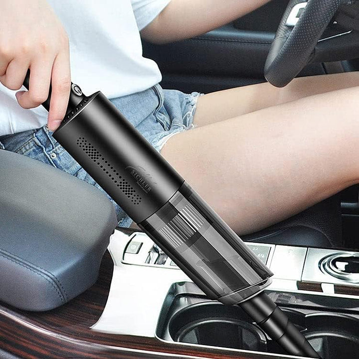 Sichler Haushaltsgeräte Handstaubsauger klein: Kompakter Akku-Handstaubsauger mit HEPA, 6 kPa, 120 W