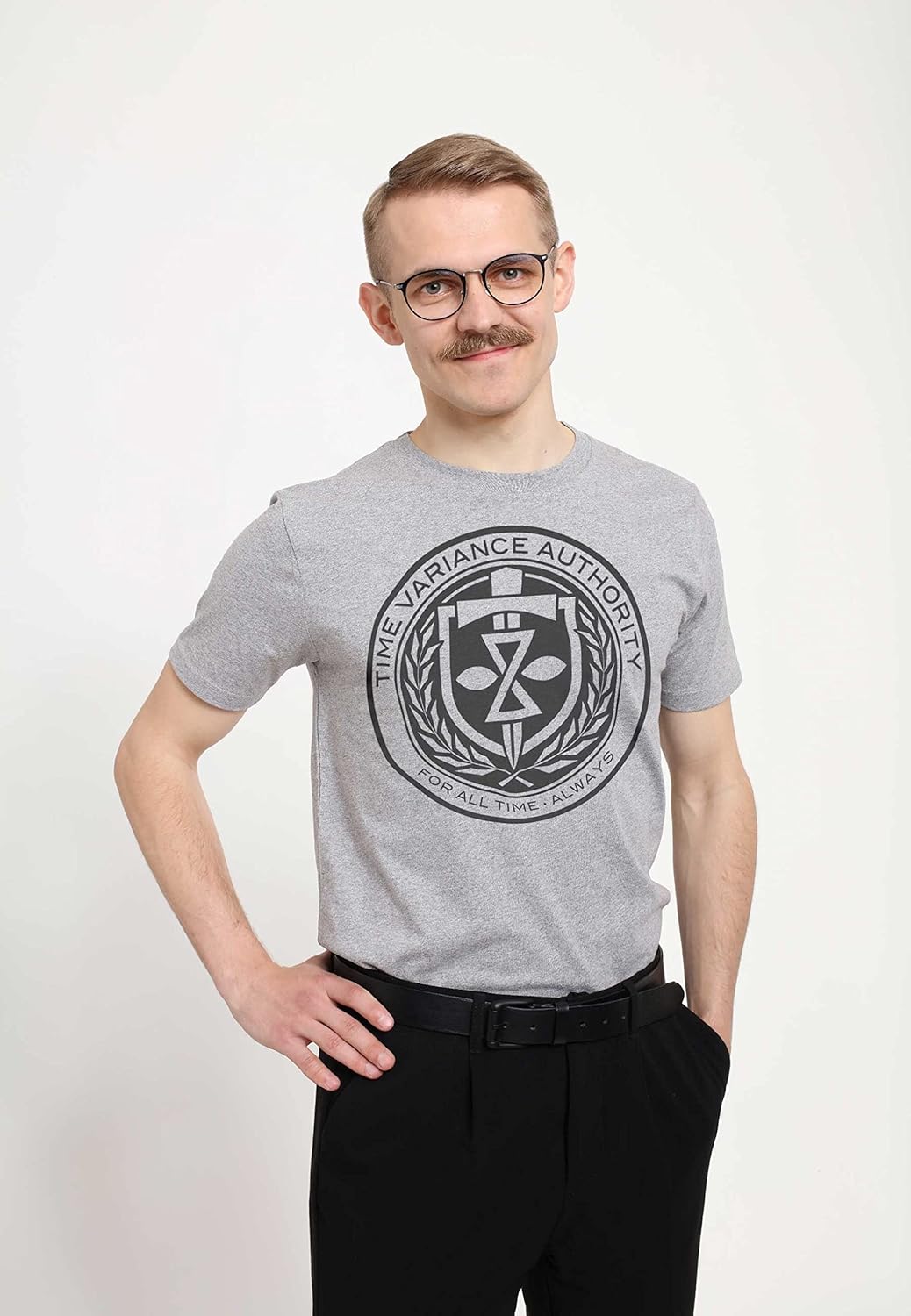 Marvel Unisex Loki Tva Front Chest Organic Short Sleeve T-shirt S Melange Grey, S Melange Grey