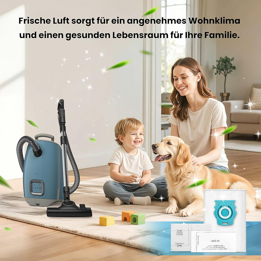 10 Stück Staubsaugerbeutel Kompatibel für Guard L1 / Guard S1 Staubsauger, mit 2 Motorschutzfiltern,