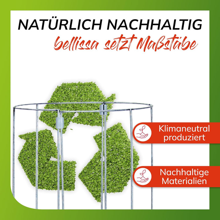 bellissa – Gurken-Rankhilfe aus Stahl einzeln 120cm verzinkt – Gurkenturm Rankgitter für Tomaten, Gu