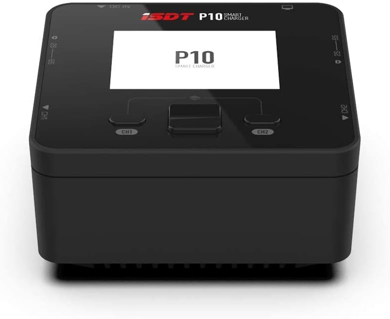 ISDT P10 Smart Lipo Ladegerät,250W/10A x 2 Dual-Kanal Lipo-Akku-Ladegerät,RC Schnelles Ladegerät für