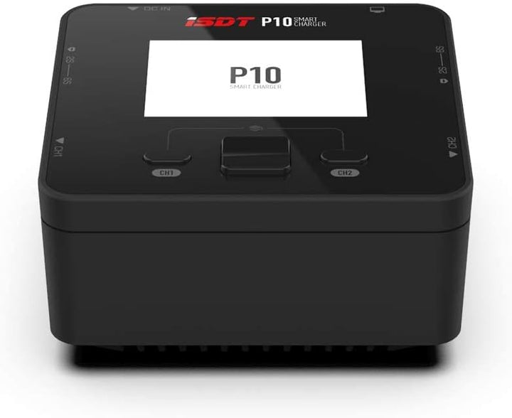 ISDT P10 Smart Lipo Ladegerät,250W/10A x 2 Dual-Kanal Lipo-Akku-Ladegerät,RC Schnelles Ladegerät für