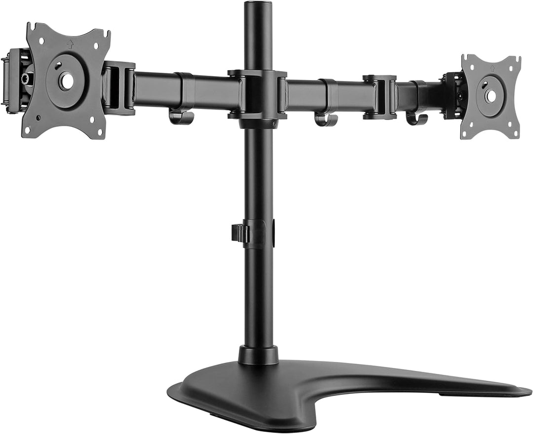 RICOO Monitor Halterung Tisch, Dual Monitor Arm für 12 - 27 Zoll, Monitorhalterung 2 Monitore, Bilds