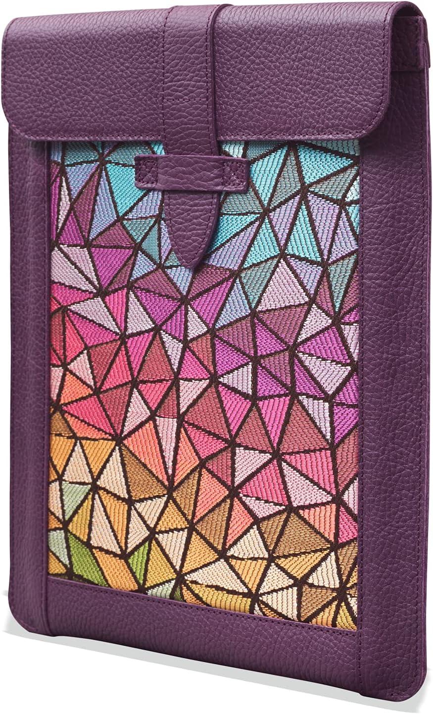 LONDO Echtleder-Ärmeltasche für Ipad - Small Purple Small, Purple Small