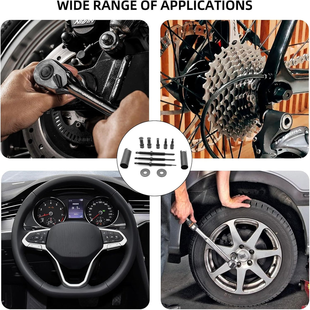 12er Set Motorrad Lagerabzieher Innen Werkzeug 9-23 mm 5 Grössen Innenlager Abzieher Kugellager Inne