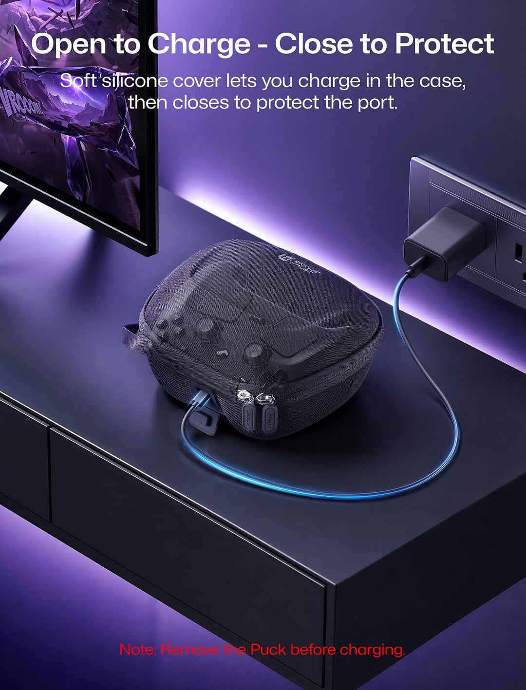 JSAUX Harte Tasche für Steam Controller 2 (2026) Schutzhülle mit Puck-Fach