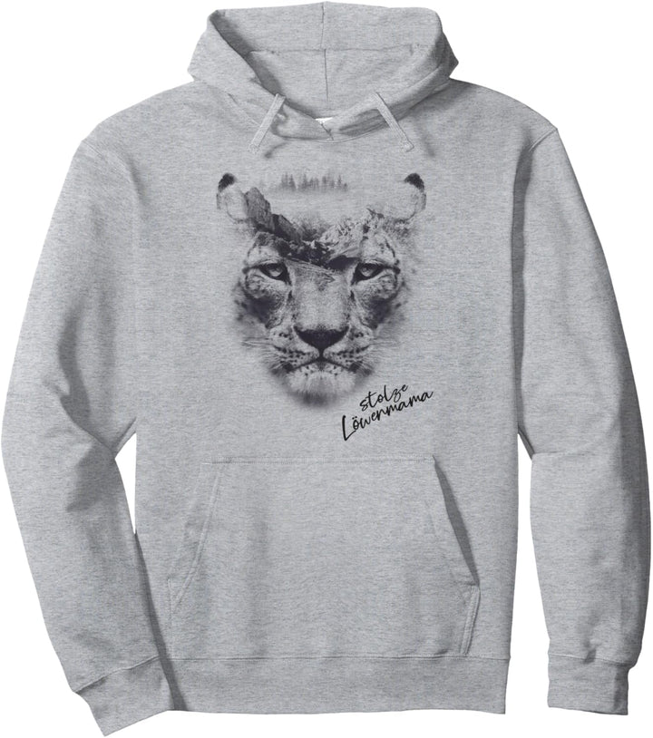 Stolze Löwenmama I Mommy Retro und Stolz I Mama Löwe Pullover Hoodie