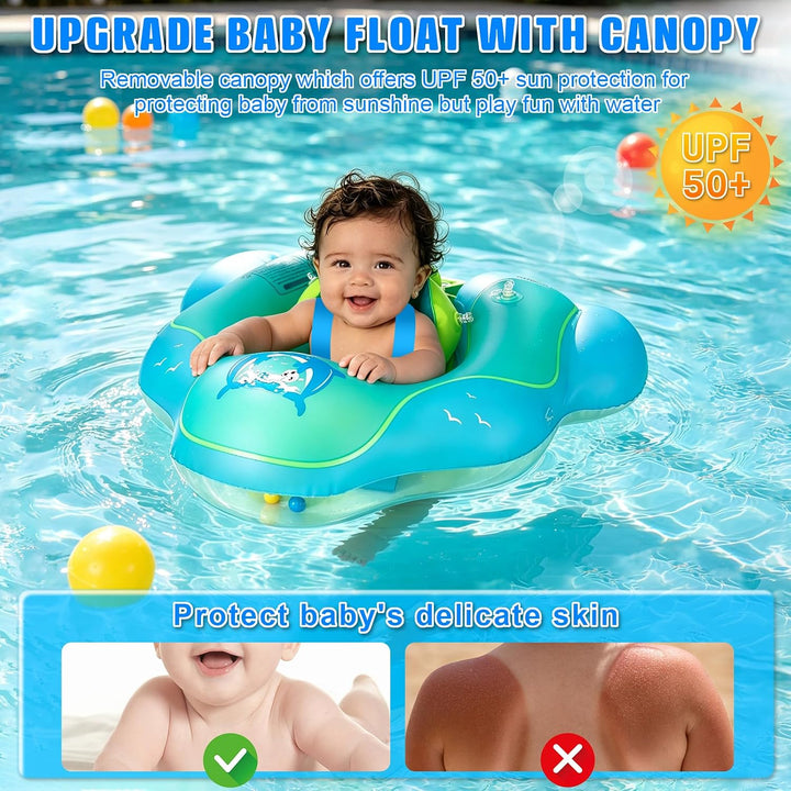 Schwimmring Baby, Schwimmsitz Kleinkinder, Aufblasbare Schwimmhilfe Babys Schwimmring, Ideales Schwi