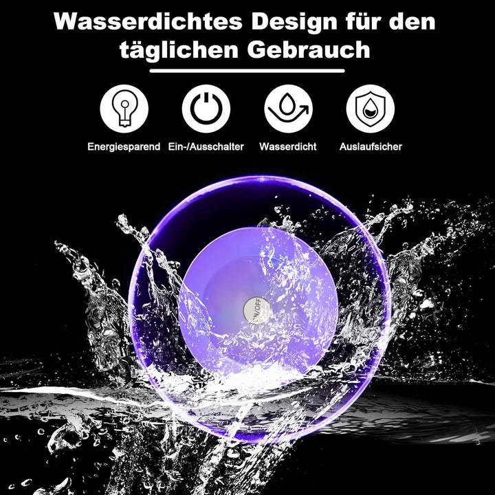 8 Stück LED Untersetzer,Bunt LED Untersetzer mit 7 Lichtmodi,acryl Rund wasserdichtes Leuchtunterset